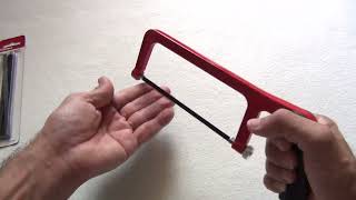 Hyper Tough 6-inch Aluminum Mini Hand saw - review and how to use