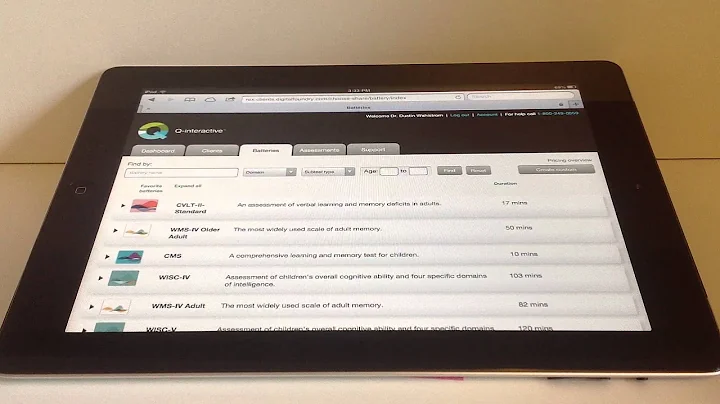 Q-interactive Helpful Tips- Finding Age-Based Subtests