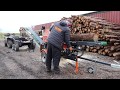 Rock machinery dominator firewood processor vr12t  vr20t in action