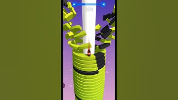 stack Ball 🏈 3D gameplay 💪 level 141 😀😃😄😆😅💯#shorts #shortsfeed