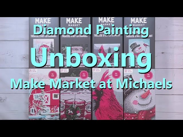 part 1, Make Market Diamond Art Kit “Floral” Unboxing from @Michaels , Diamond Art