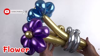 How to make a Metallic/Chrome Balloon Bouquet/Flower Balloon Bouquet/Balloon Tutorial