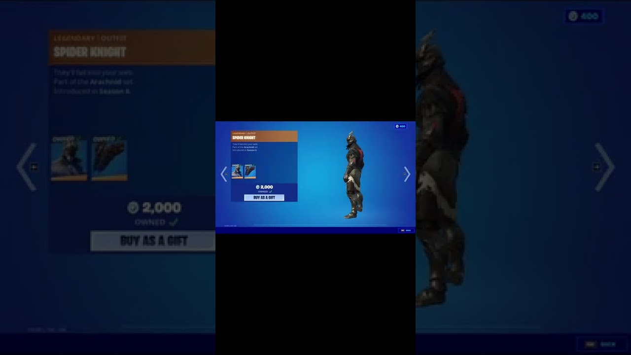 "do you have the spider knight skin?" ... 