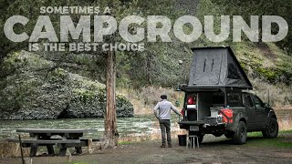 Camping at the bottom of a spectacular canyon | Sometimes a fee campground is worth it