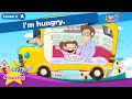 Lesson 6_(A)I'm hungry - Have some cake - At the table - Cartoon Story - English Education