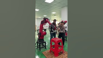 Spray robot arm span 1.5m and load 10kg. #industrial robot #six-axis robot #factory