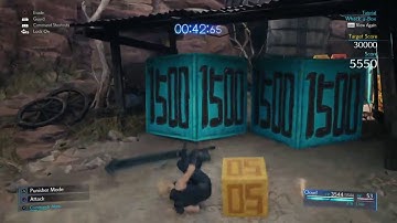 Final Fantasy 7 REMAKE - Whack a Box Hard Mode 30000 points