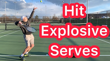 How To Hit Fast And Explosive Serves (Advanced Tennis Technique)