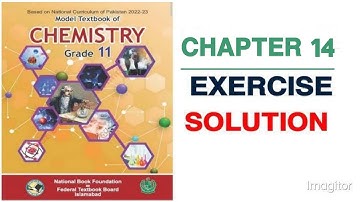 Chemistry 11th NBF Chapter 14 ENVIRONMENTAL CHEMISTRY -WATER Exercise Questions Answers #nbf