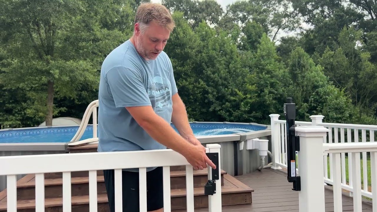 Pool Deck Sliding Gate