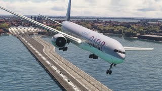 The plane was shaken by the wind when it was about to land /// Boeing 777 Qatar by Yeni Almeer 164 views 3 weeks ago 3 minutes, 3 seconds