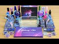 GALAXY SLIME Mixing makeup and glitter into Clear Slime Satisfying Slime Videos