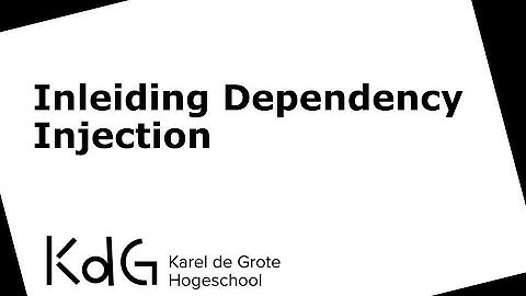Inleiding Dependency Injection