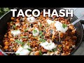Lonely Campfire Taco Hash Skillet (One Pan, 30 Minutes)
