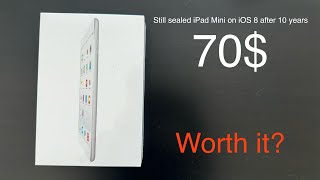 Still sealed iPad Mini 2 on iOS 8 after 10 years for 70$ - was it a good deal?