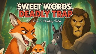 Beware of Sweet Words - Lion and Donkey Fable Noticias