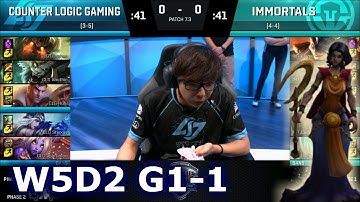 CLG vs Immortals Game 1 | S7 NA LCS Spring 2017 Week 5 Day 2 | CLG vs IMT G1 W5D2 1080p