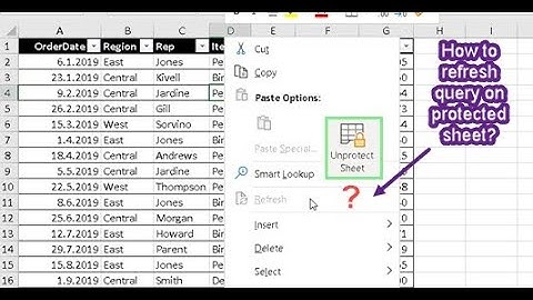 Protected sheet and Power Query