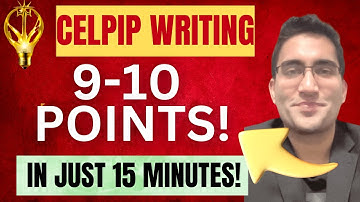 CELPIP 9-10 Writing in Under 15 Minutes! Practical Demonstration! 9+ Checklist Included!