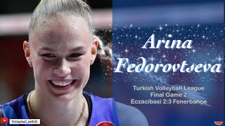 Arina Fedorovtseva│Ace Queen│Eczacıbaşı Dynavit vs  Fenerbahçe Opet │Turkish Volleyball League 2023