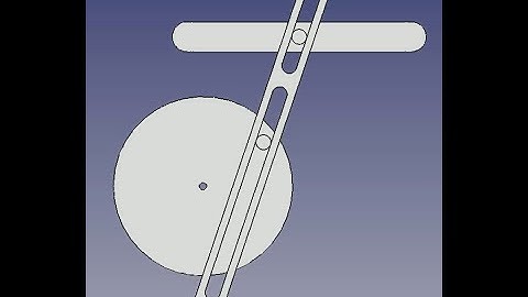 Model and animate a Simpler Crank, Slider, Quick Return Mechanism in FreeCAD Assembly 4.