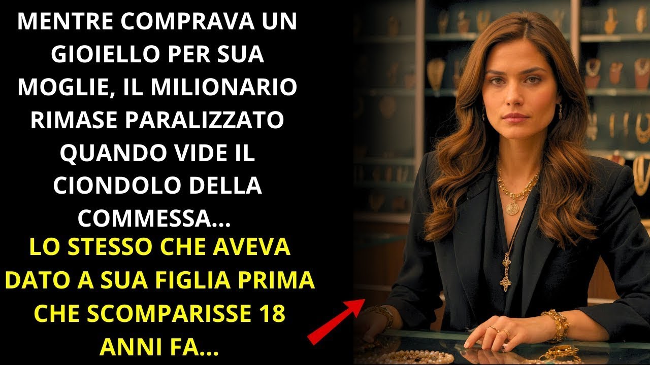 Comprando un gioiello, il milionario vide il ciondolo dato a sua figlia prima che scomparisse
