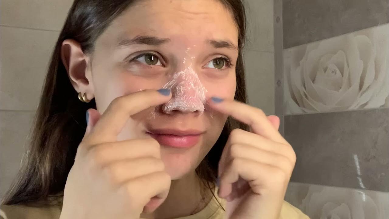 DIY самодельная маска для лица от черных точек, проверяем лайфхак из ...