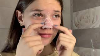DIY самодельная маска для лица от черных точек, проверяем лайфхак из ТИКТОКА