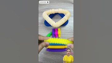 Relaxing with Voicing and color changing of pop tube #asmr #creative #satisfying#relaxing #voicings