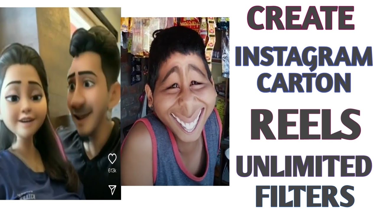 How To Make Instagram 3D Cartoon Face Filter Reel Full Tutorial