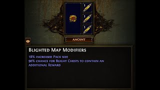 POE 3 25 Blight Anoint Comparison 300 Blighted Ravaged Maps Tested