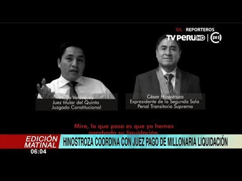 César Hinostroza coordinó con juez Velásquez Zavaleta pago de liquidación a su favor, revelan audios