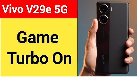How to use game space, Vivo V29e 5G me game turbo on kaise karen
