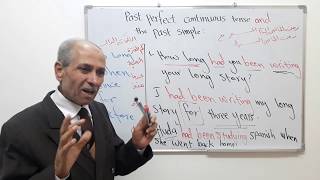 1- زمن الماضي التام المستمر- التكوين والكلمات الدالة past perfect continuous tenes