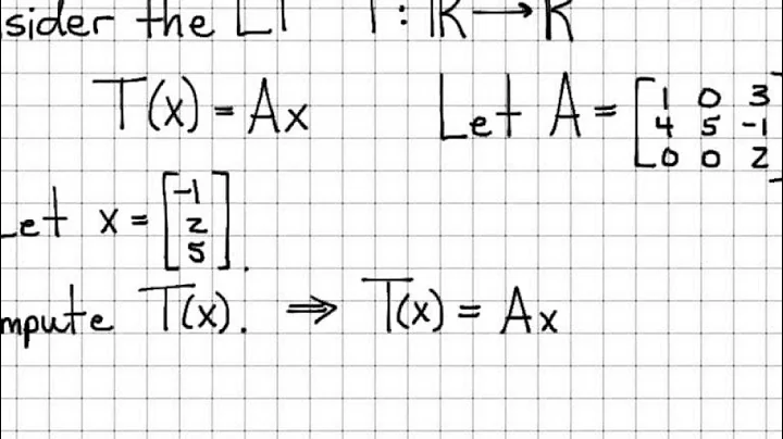 Linear Algebra Example Problems - Linear Transformation Ax #1