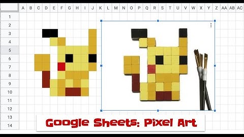 Pixel Art - Google Sheets