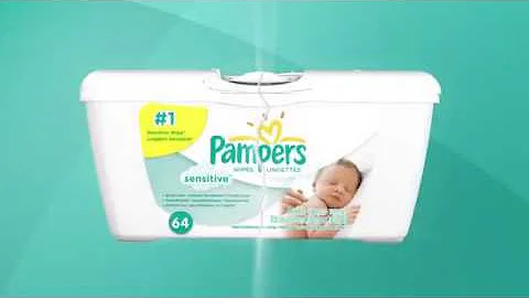 Baby Wipes, Pampers Sensitive Unscented Water Based Baby Diaper Wipes, 7X Refill Packs, 448 Count