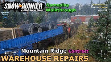 SnowRunner - Warehouse Repairs Mountain Ridge Contract, Scandinavia - Phase 11