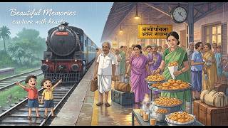 Ghibli Village 1990s Beautiful Rainy Railway Station 🚂 1990s South India Memories screenshot 5