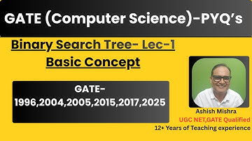 Binary Search Tree (BST) Lec-1– All GATE PYQs Explained