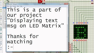 Led Matrix Simple Character Display using PIC18F4550