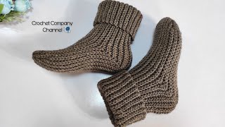 جوارب/ لكلوك كروشيه لاى مقاس - Crochet Socks