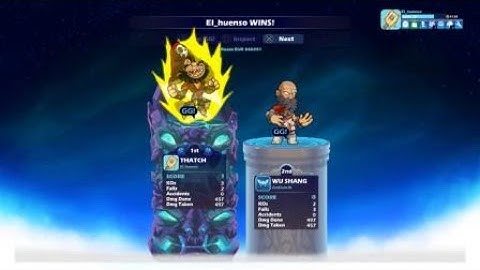 Thatch vs Wu Shang l Brawlhalla l Experimental 1 vs 1