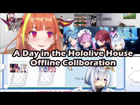 A Day in the Hololive House Offline Collaboration【Hololive English Sub】