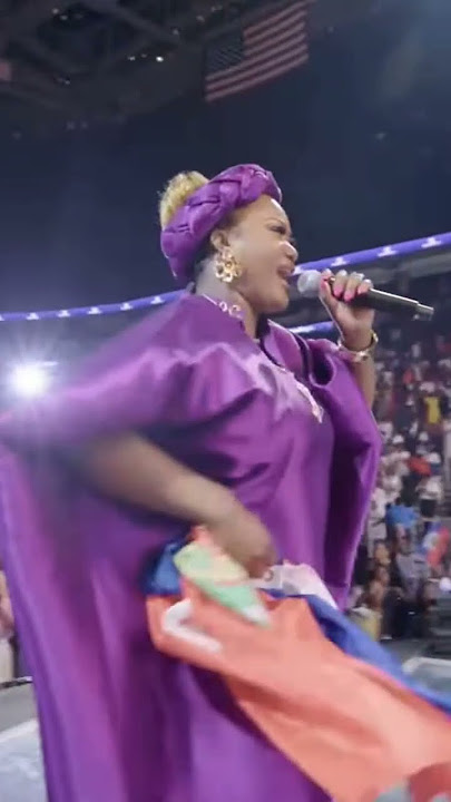 Deborah Lukalu, the international gospel singer from Congo, performed live at Shekinah – Tabernacle