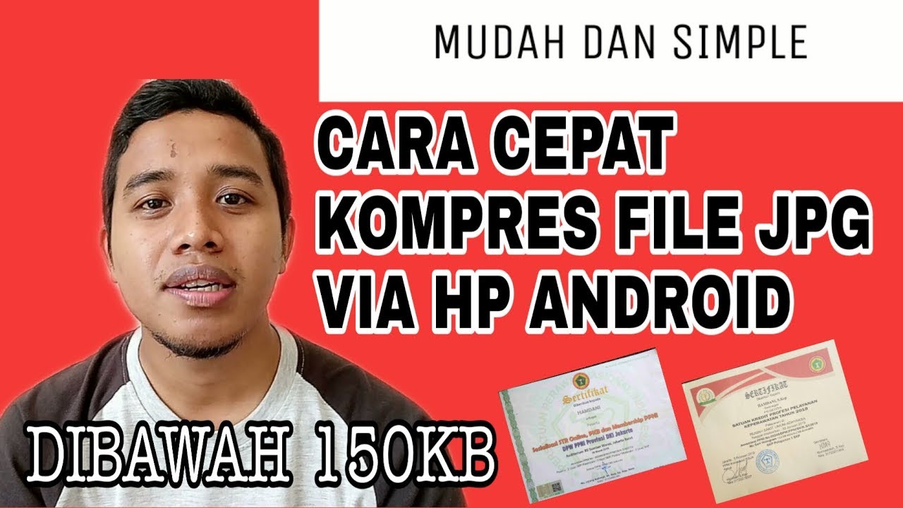 CARA CEPAT KOMPRES FILE JPG DIBAWAH 150KB VIA HP ANDROID YouTube Cara cepat kompres file jpg dibawah 150kb via hp android youtube
