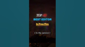 TOP-10 BEST EDITOR IN FREE FIRE 😎❤#top10 #games