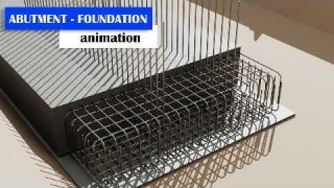 Bridge (Part - 9) - Abutment Foundation Animation - Step by Step