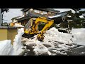 福井の大雪のあと 自宅裏道をショベルカーでの除雪本当にお疲れ様でした！ありがとうございました！開通ですっ！２月２０日あわら市