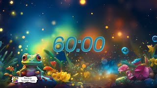 Blinking Frog Classroom Timer with Swamp Sounds - 60 Minutes